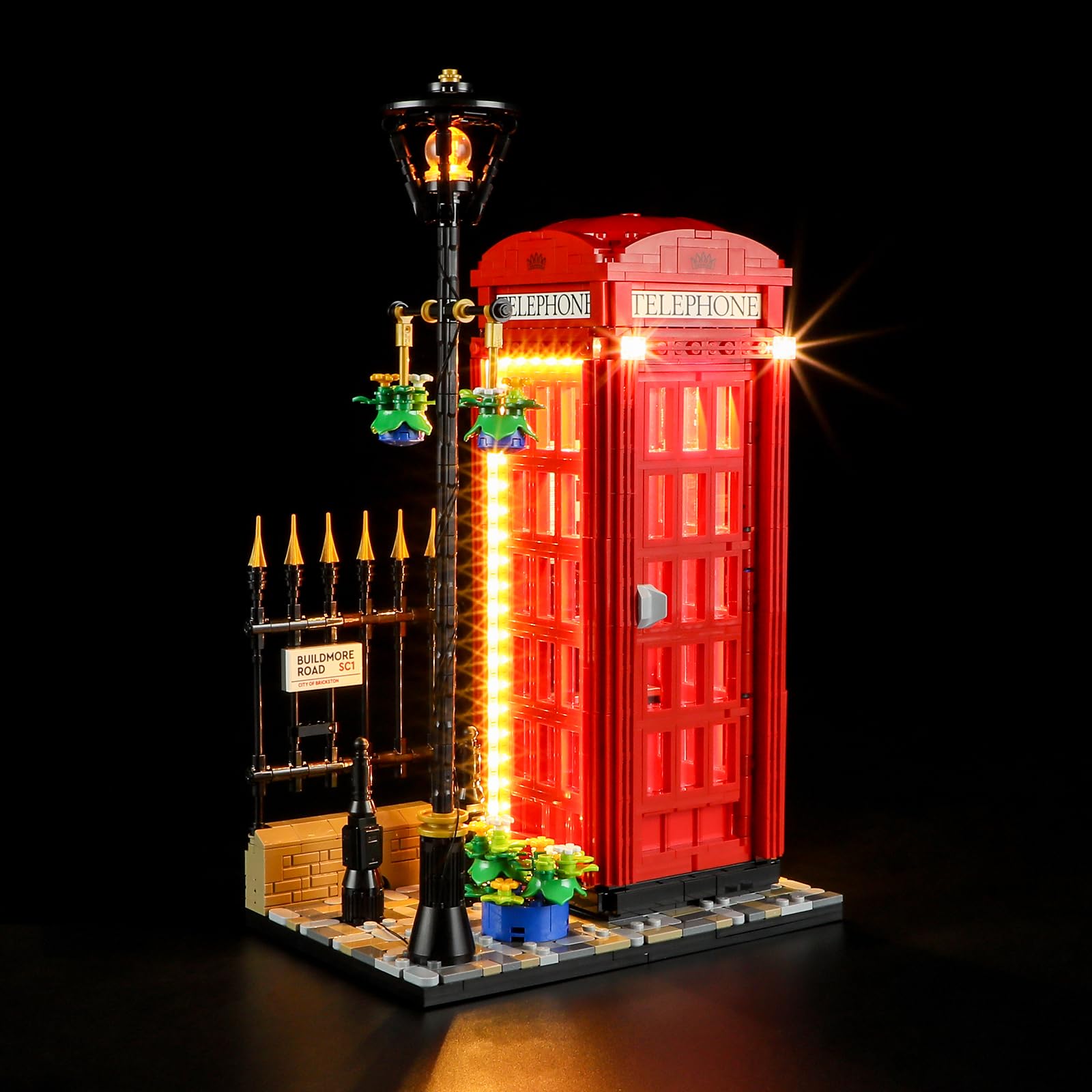 Lightailing Light for Lego-21347 Red London Telephone Box - Led